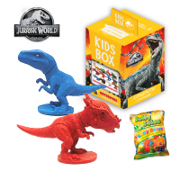 Світ юрського періоду Світбокс Кідсбокс фігурка колекційна та жувальний мармелад з натуральним соком
