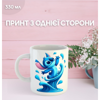 Кружка Лило и Стич с принтом керамическая чашка Lilo & Stitch 330 мл Uk_848